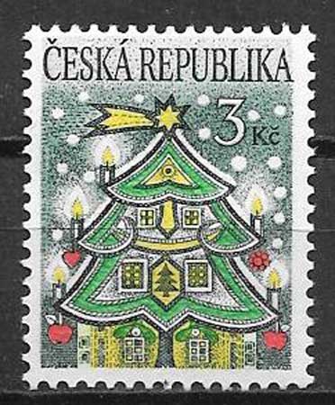 Filatelia navidad Chequia 1995