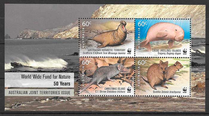 sellos emisiones conjuntas Australia Territorio Antártico 2011