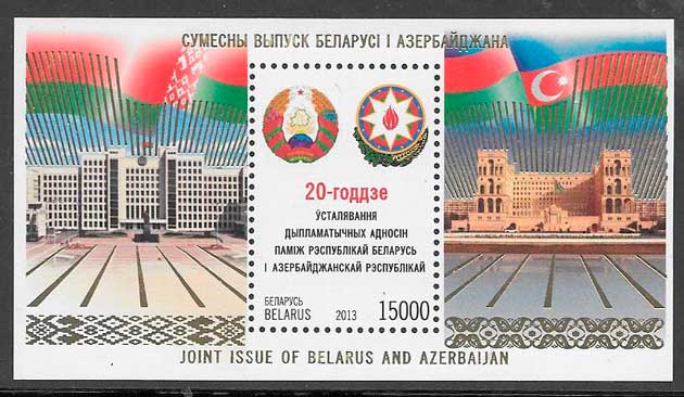 filatelia emisiones conjuntas Bielorrusia 2013