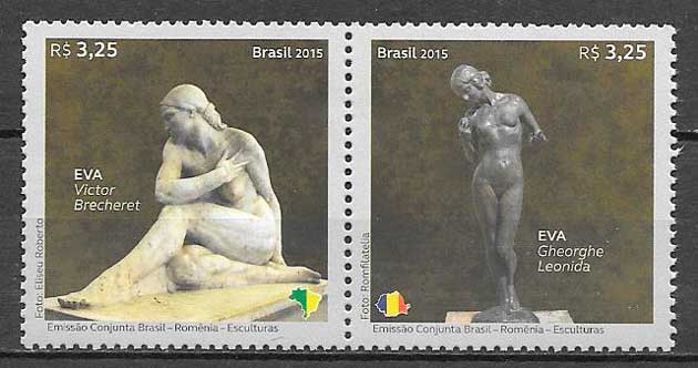 sellos emisiones conjunta Brasil 2015