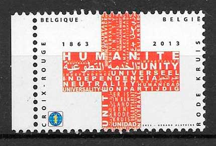 colección sellos emisiones conjunta Bélgica