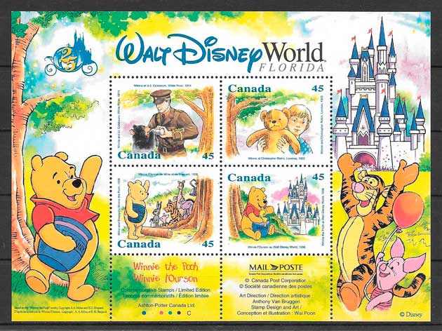 sellos Disney Canadá 1996