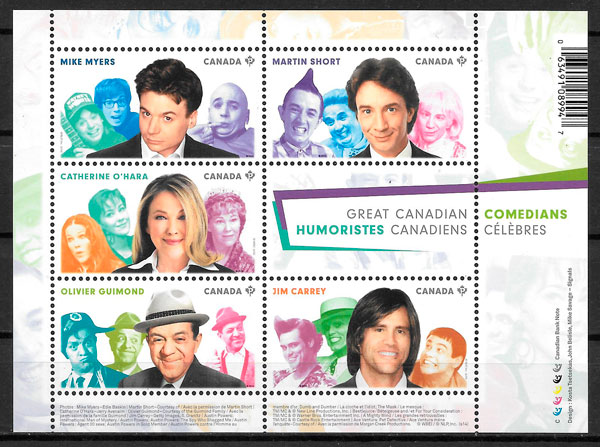 colección sellos cine Canada 2014