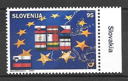 sellos emisiones conjuntas 2004 Eslovenia 