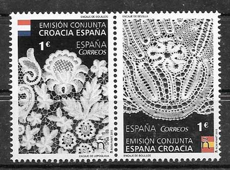 sellos colección Emisión Conjunta España 2015