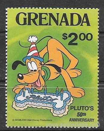 sellos colección Disney 1981 Grenada