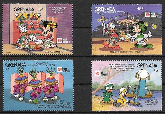 filatelia 1991 Grenada Disney