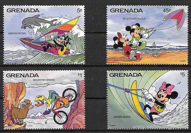 sellos Disney Grenada 1992