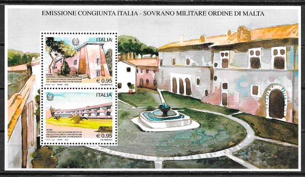 sellos emisiones conjuntas Italia 2015