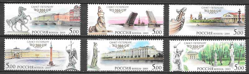 filatelia arquitectura Rusia 2003