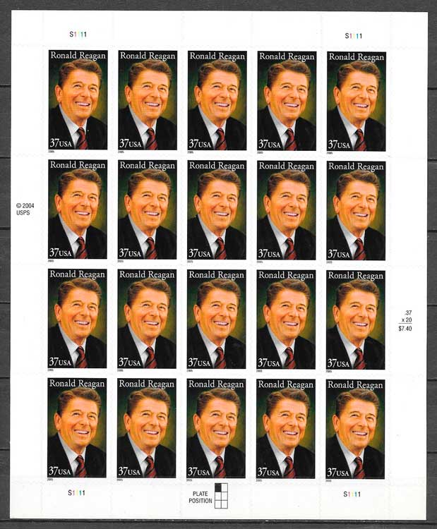 colección sellos USA 2005