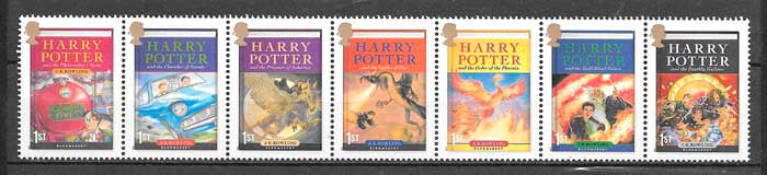 sellos Harry Potter Gran Bretaña 2007