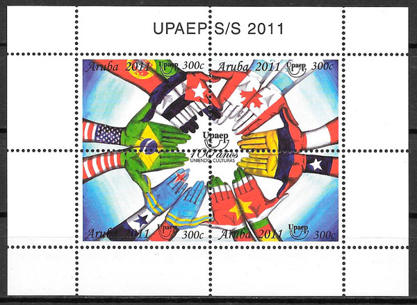 sellos UPAEP Aruba 2011