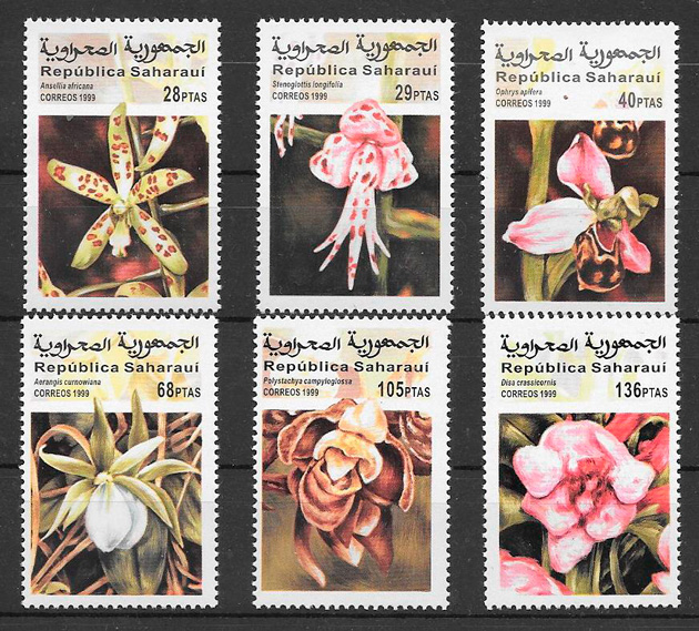 filatelia colección orquídeas Sararaui 1999