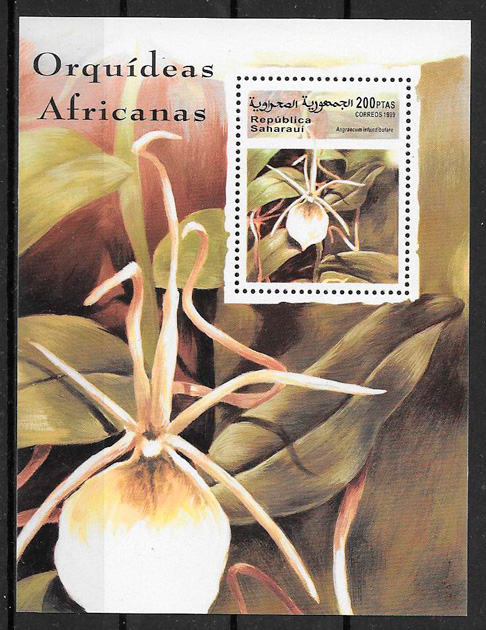 filatelia colección orquídeas Sararaui 1999