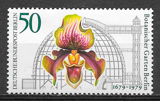 selos orquideas Alemania Berlin 1979