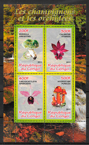 sellos orquídeas Congo 2007