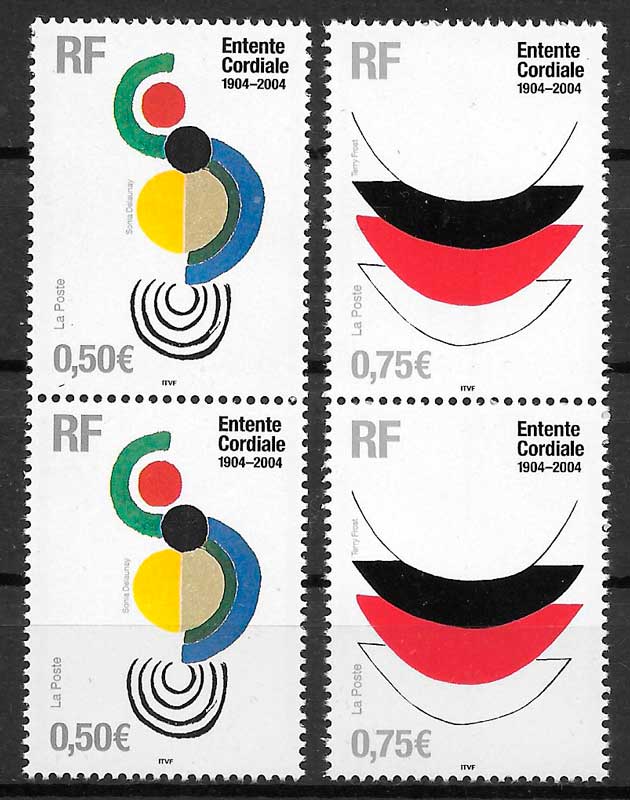 sellos emisones conjunta Francia 2004