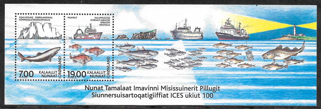 filatelia emisiones conjunta Groenlandia 2002
