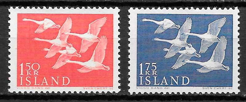 coleccion sellos emisiones conjuta Islandia 1956