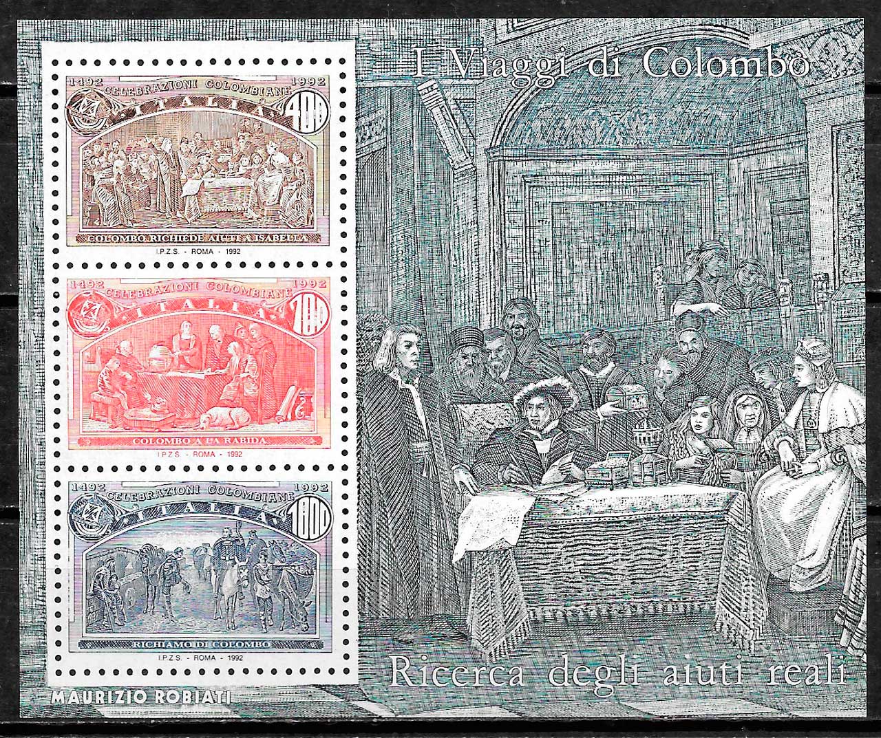coleccion sellos emisiones conjuntas Italia 1992