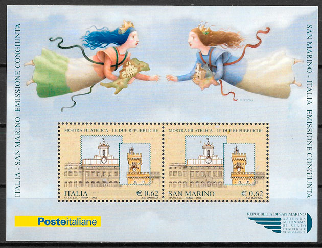 sellos emisones conjunta Italia 2006