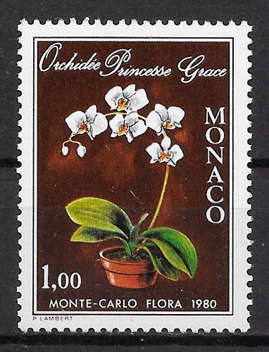 filatelia orquídeas Mónaco 1979