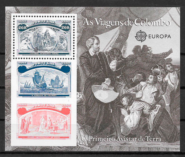 sellos emisiones conjunta Portugal 1992