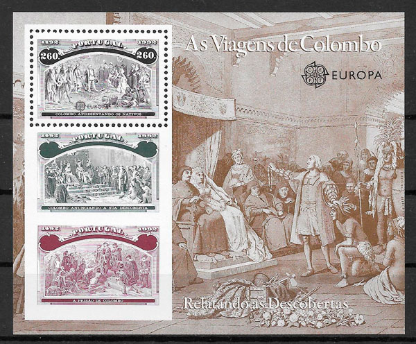 coleccion sellos emisiones conjunta Portugal 1992