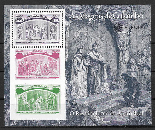 coleccion sellos emisiones conjunta Portugal 1992