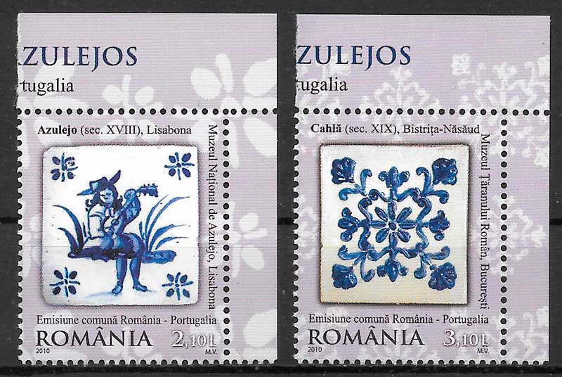 coleccion sellos emisiones conjunta Rumnaia 2010