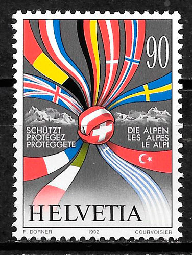 coleccion sellos emisones conjunta Suiza 1992