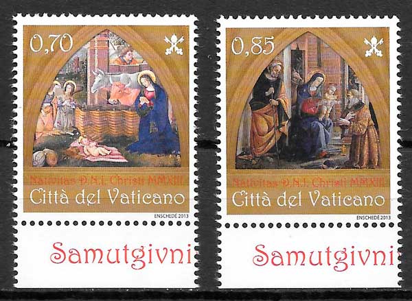 filatelia coleccion emisones conjunta Vaticano 2013