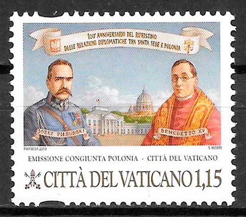 filatelia emisones conjunta Vaticano 2019