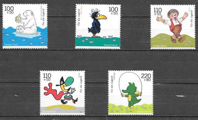 coleccion sellos comic Alemania 1999