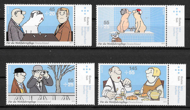 sellos cómic Alemania 2011