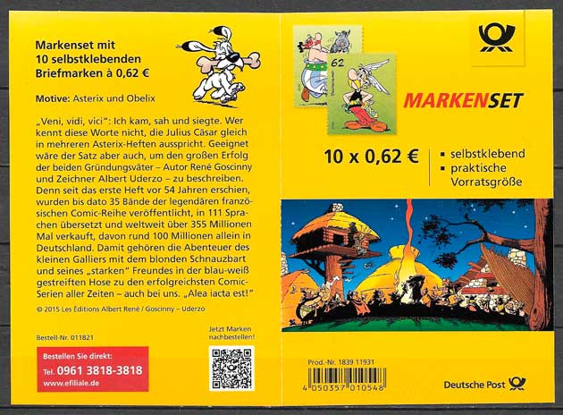 sellos  comic Alemania 2015