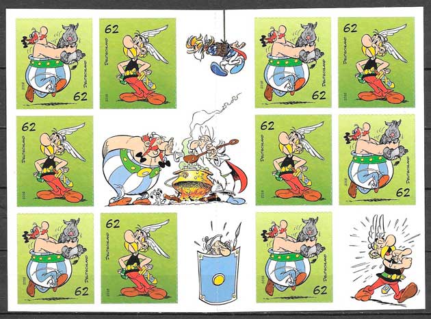 sellos coleccion comic Alemania 2015