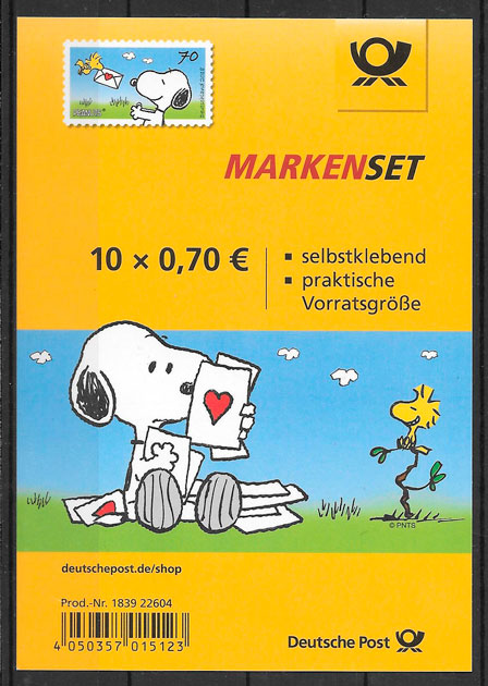 coleccion sellos comic Alemania 2018