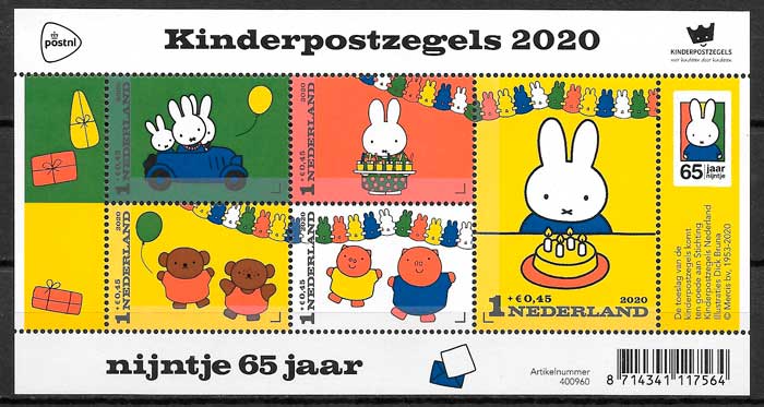 coleccion sellos comic Holanda 2020