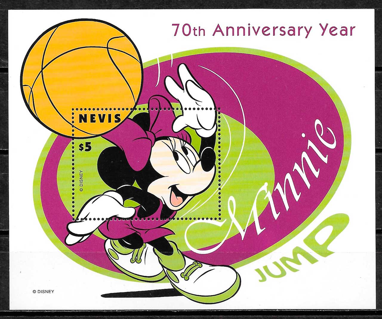 coleccion sellos Disney Nevis 1998