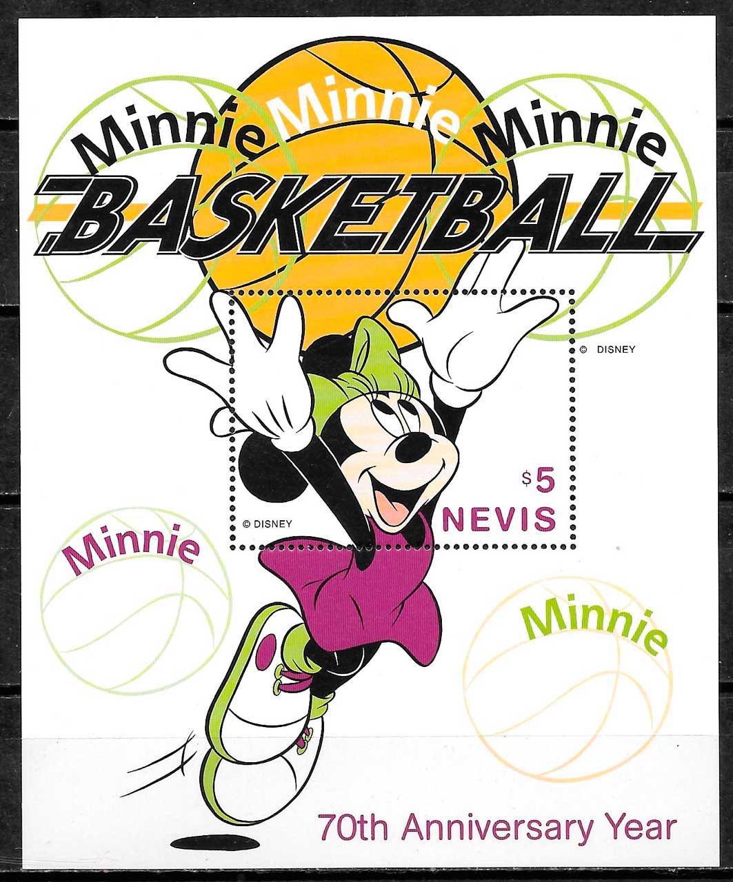 coleccion sellos Disney Nevis 1998