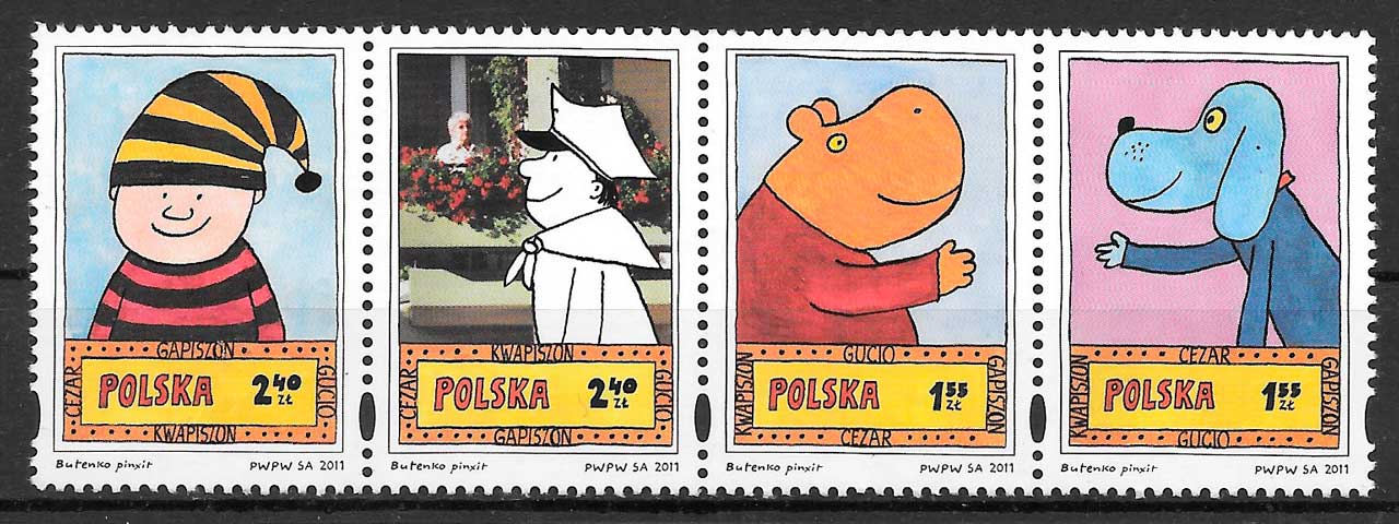 sellos comic Polonia 2011