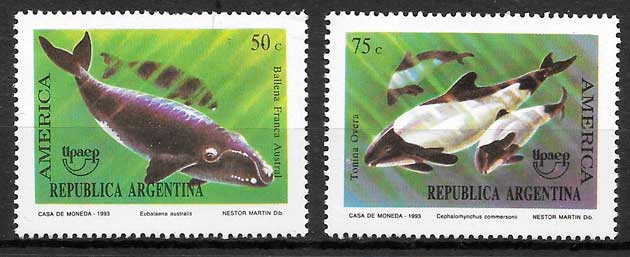 coleccion sellos UPAEP Argentina 1993