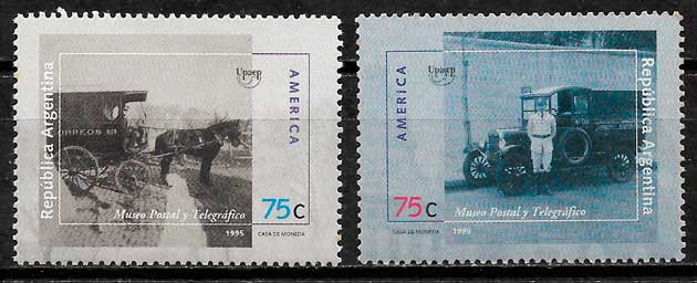 coleccion sellos UPAEP Argentina 1995
