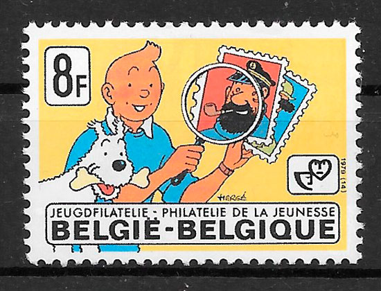 filatelia colección comic Bélgica 1979