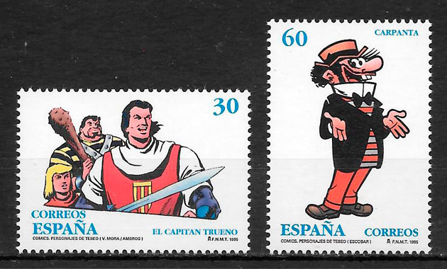 colección sellos cómic España 1995