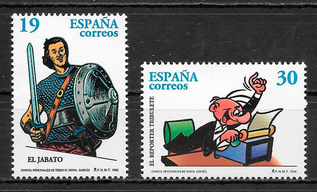sellos cómic España 1996