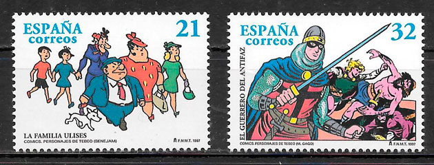 sellos cómic España 1997