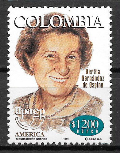 filatelia colección upaep Colombia 19999